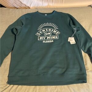 Sunshine On My Mind Florida Crewneck - Teal